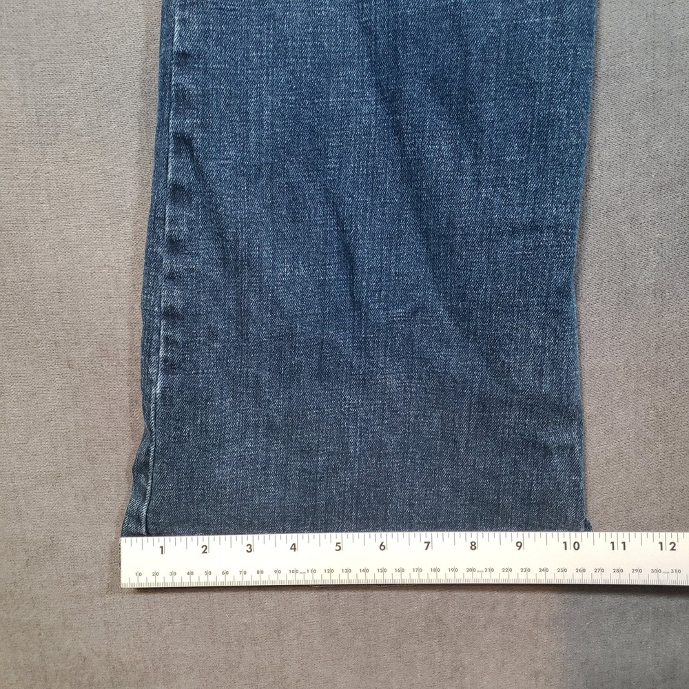 Wrangler High Rise Fierce Flare Jeans Womens 14x32 Blue Denim MT2FLBR - Picture 7 of 11